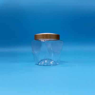 Wide Mouth Plastic PET Food Grade Transparent Baby Food Candy Jar Screw Flat Lid