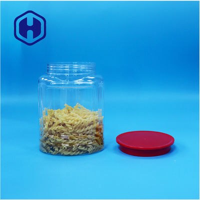 Oval Shaped Clear Plastic Nuts Candies Pepper Cookies Baby Food Jar Screw Top Lid