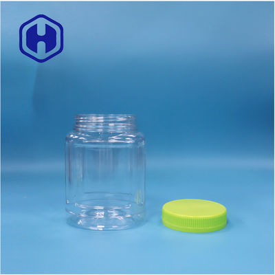 Transparent Oval Shaped PET Cookies Candies Nuts Biscuits Lollipop Fruit Jelly Jar