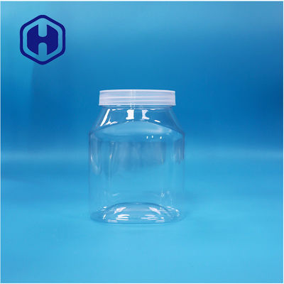 Unique Shaped Plastic PET Dried Food Fruits Candies Jars Flat Screw Top Lid