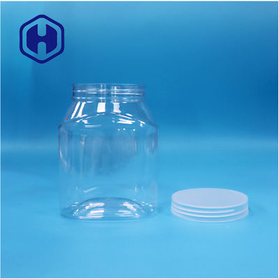 Oval Unique Shaped Plastic Pet Nuts Fruits Pepper Candies Jars Flat Screw Lid