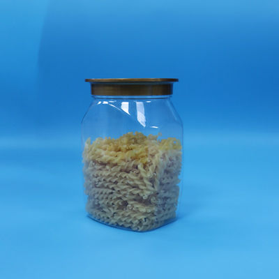Baby Food High Quality Transparent Plastic PET Food Storage Jar Seal Lid For Nuts