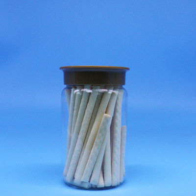 Candy Biscuit PET Plastic Nut Food Tall Round Transparent Jars Screw Flat Caps