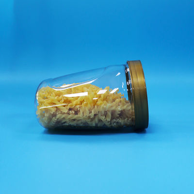 Wide Mouth Plastic PET Transparent Jar For Food Noodles Biscuits Candy Packaging