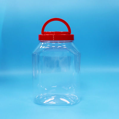 Transparent Plastic PET Wide Mouth Jar For Food Noodles Biscuits Candy Packaging