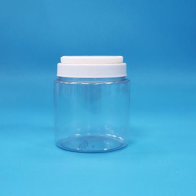 Easy Open Transparent Round Baby Food Seeds Nuts Candy Plastic PET Jars Screw Lid