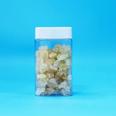 Bpa Free Square Airless White Screw Lid Clear PET Plastic Storage Snack Candy Jar