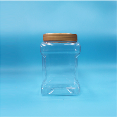 Clear Screw Lid Grip PET Jars For Dried Red Bayberry Nuts Cookies Candy Food Grade