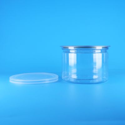Plastic PET Round Easy Open Lid For Food Candy Cookies Snack Tea Tin Packaging Can