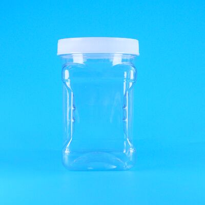 Emon Slice Cranberry Cookies Dried Squid PET Clear Plastic Screw Lids Grip Jars Food Grade
