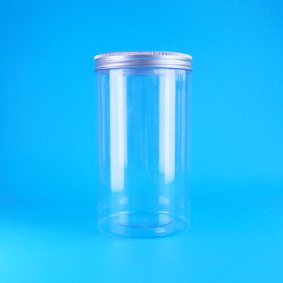 Bpa Free Dried Mango Baby Food Transparent Round PET Jars Aluminum Screw Caps