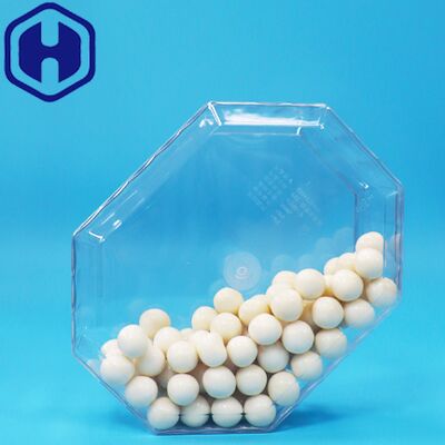 Empty Dried Fruit Candy Nuts Cookies PET Plastic Octagon Packaging Box Food Grade