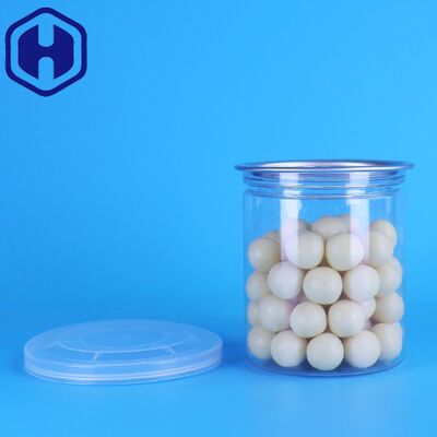 BPA Free 220ml PET Plastic Canister with Easy Open Lid for Sea Food Packaging