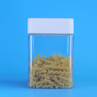 Premium Clear Square Plastic Jars For Black Pepper Sea Salt Chili Flakes Spice Packaging