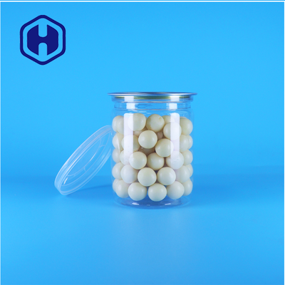 Easy Open Lids Organic Wild Jungle Nuts Dried Food Plastic Transparent PET Popcorn Cans