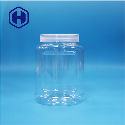 Food Grade Tamper Proof Cap clear PET Plastic Jar for Food Nuts Candy Noodles
