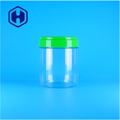 Food Grade Sealable Empty Plastic PET Clear Round Peanut Butter Screw Handle Cap
