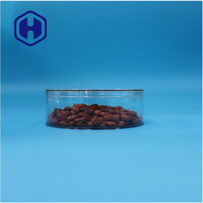 Bpa Free Clear PET Plastic Dried Fruit Pistachio Containers Transparent Flat Lids