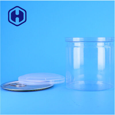 PET Can With Aluminum Easy Open Lid For Nuts Candy And Dry Snack Packaging