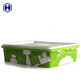 Empty Square Plastic Food Storage Containers Eco Friendly SGS FDA Certificated