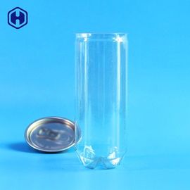 Leakage Proof 8oz Clear Plastic Soda Can Disposable Fully Airtight