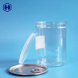 Canned Food PET Plastic Cylindrical Containers Snack Candies Packing