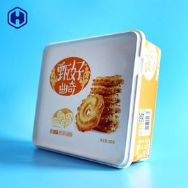 Butter Cookie Square Plastic Food Storage Containers In Mold Labeling