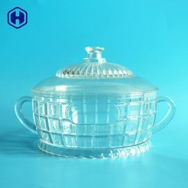 45oz Birthday Gift Plastic Food Storage Jars Transparent Clear Cylinder Container