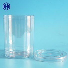 Cylinder Canned Plastic Biscuit Containers Durable Round Plastic Tubs
