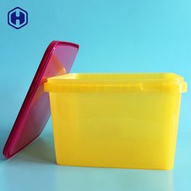 Anti Water Cookies IML Tubs BPA Free Empty Pp Packaging Box Yellow Color