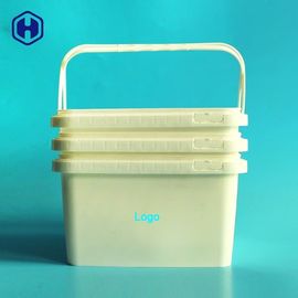 SGS FDA QS IML Tubs Plastic Hinged Cookie Containers Custom Logo