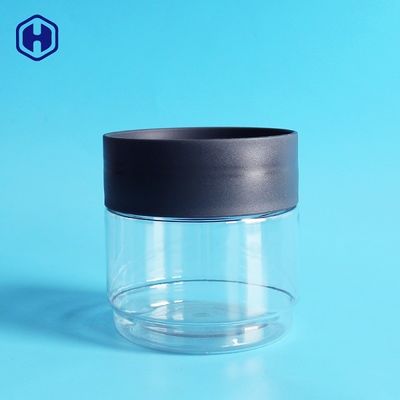 Round Empty 438ml 15oz Stackable Clear Plastic Cans