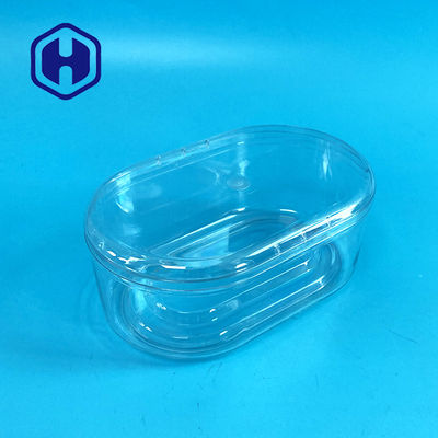 Oval Plastic PET Packaging Box For Wedding Birthday Cake Candy 440ml