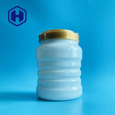 2450ml Food Grade White Leak Proof Plastic Jar For Oatmeal Nuts
