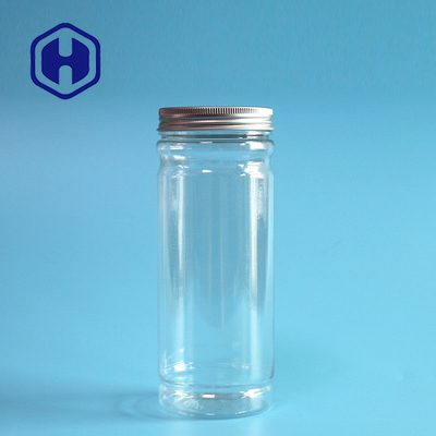 PET 350ml Scented Flavored Tea Plastic Empty Jar With Screw Top Lids