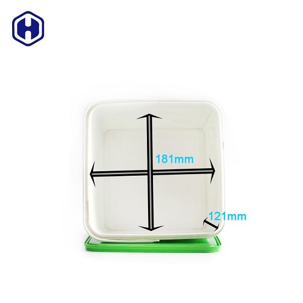 Strong Reusable Small Square Plastic Containers Sturdy Scratch Resistant