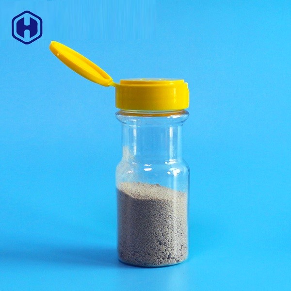 BPA Free Plastic Spice Jar Reusable Flip Top Plastic Spice Shaker