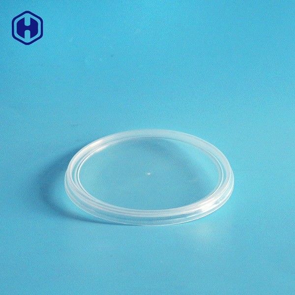 Custom Labels Plastic Round Food Containers Anti Fake Fully Recyclable