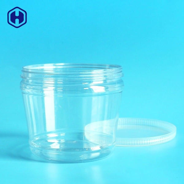 Thin Wall Food Grade Plastic Containers Round Plastic Screw Top Jars