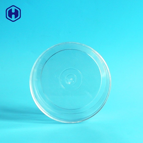 Empty Round Food Grade Plastic Containers Mix Biscuits Cookies Packaging