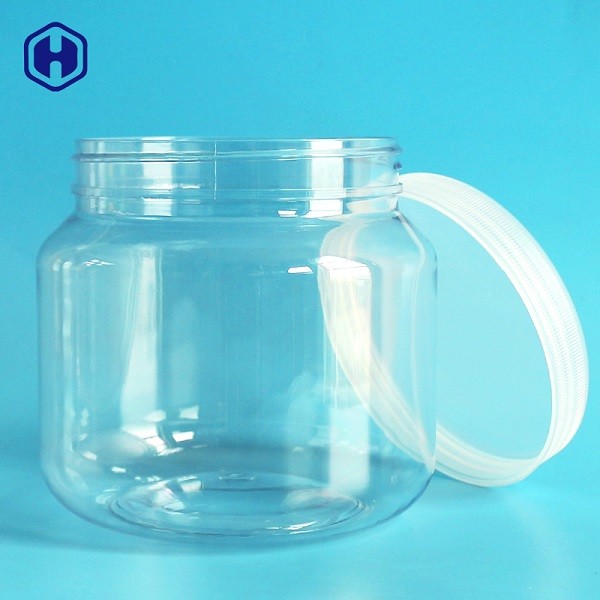 Mason Round Leak Proof Plastic Jars Wide Mouth Screw Lid Fully Airtight