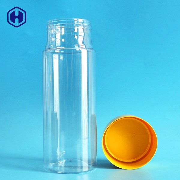 Cylinder Plastic Biscuit Containers With Screw On Lids Sturdy Non Spill